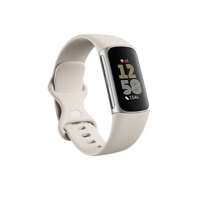Фітнес браслет Fitbit Charge 6 Porcelain/Silver charge6silver фото