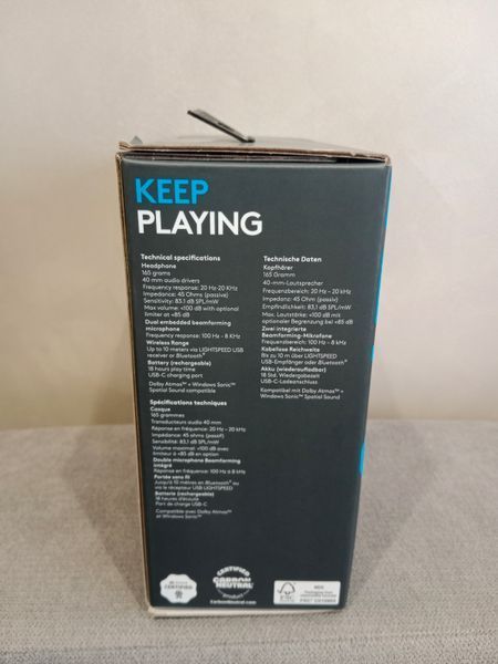 Навушники Logitech G435 LIGHTSPEED Blue (981-001062) G435Blue фото