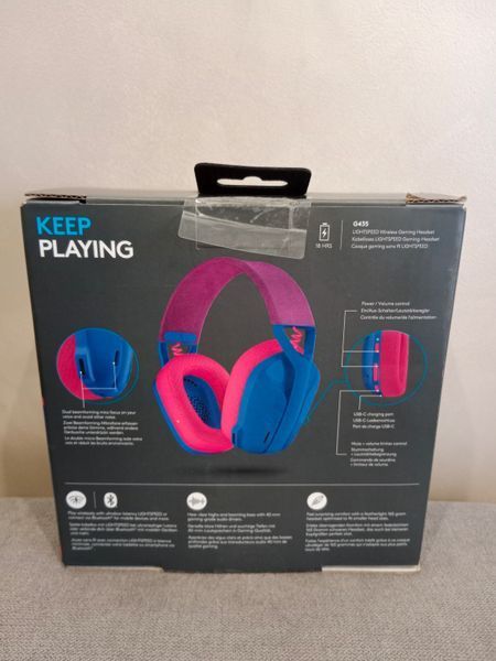 Навушники Logitech G435 LIGHTSPEED Blue (981-001062) G435Blue фото