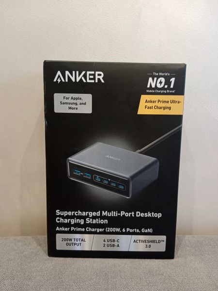 Зарядний пристрій ANKER Prime Charger 200W 6 Ports GaN  prime200w фото