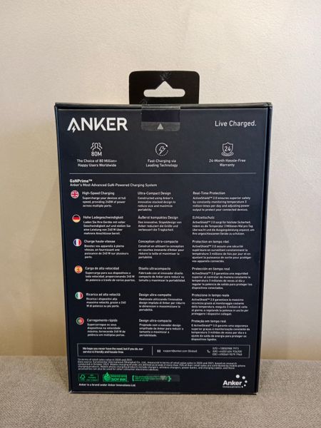 Зарядний пристрій ANKER Prime 240W GaN Desktop Charger prime240w фото