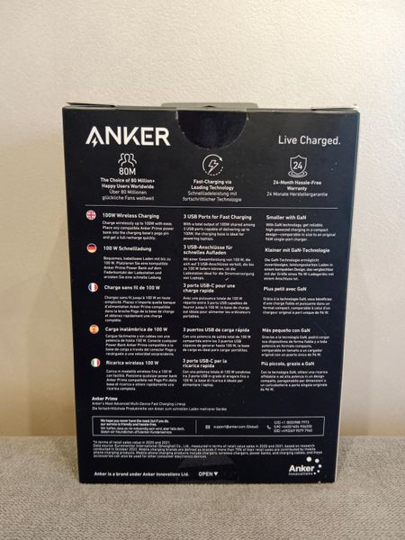 Зарядний пристрій ANKER 100W Charging Base for Anker Prime Power Bank prime100w фото