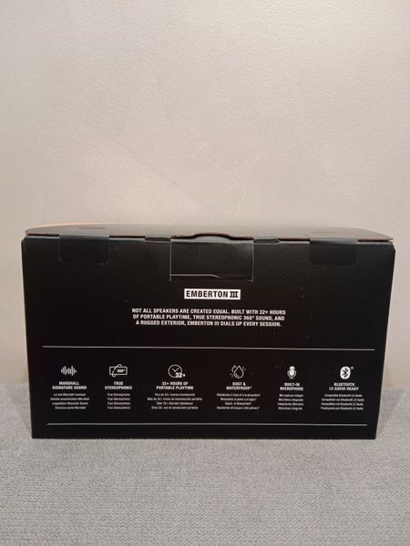 Колонка Marshall Emberton III Black and Brass (1006884)  ember3 фото