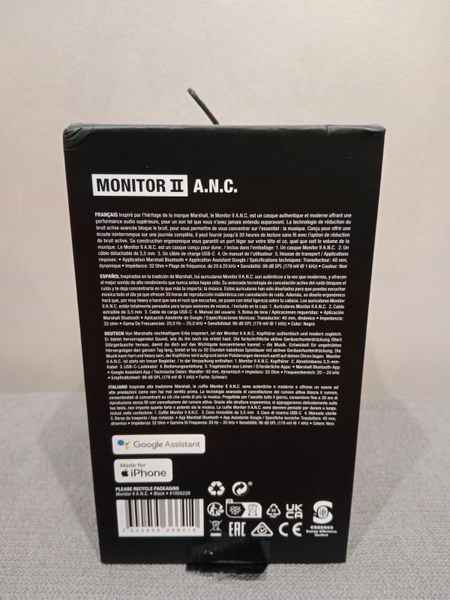 Навушники Marshall Monitor II A.N.C !OPEN BOX! marsh2 фото