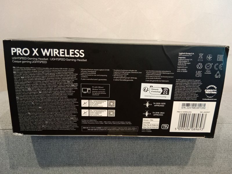 Навушники Logitech G Pro X Wireless (981-000907) gproxw фото