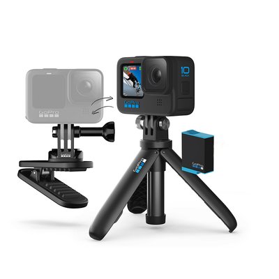 Екшн-камера GoPro HERO10 Black Special Bundle (CHDRB-101-CN) + дополнительная батаеря и тринога Hero10bundle фото