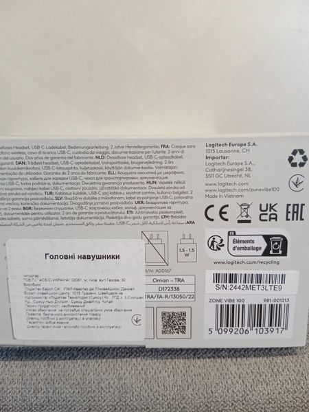 Навушники Logitech Zone Vibe 100 Wireless Graphite (981-001213) vibegr фото