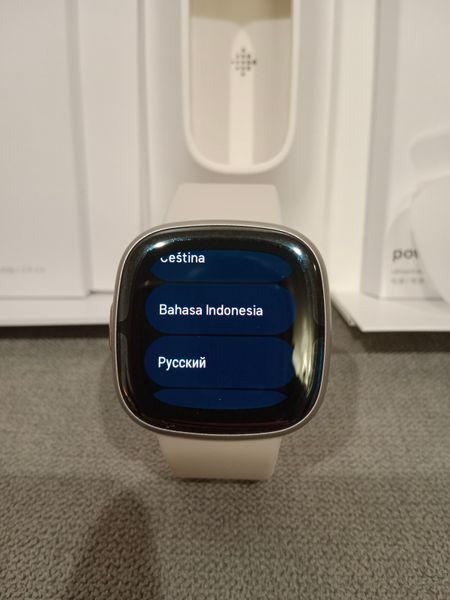 Смарт-годинник Fitbit Sense 2 Lunar White/Platinum (FB521SRWT) !OPEN BOX! Sense2Lunar фото